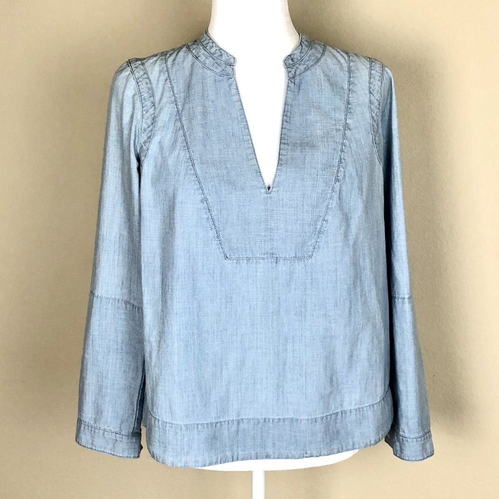 Madewell Denim Popover, Blue, SMALL